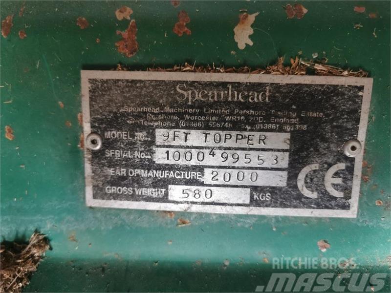 Spearhead 9FT Topper, Afpudser. 280 cm Šienapjovės