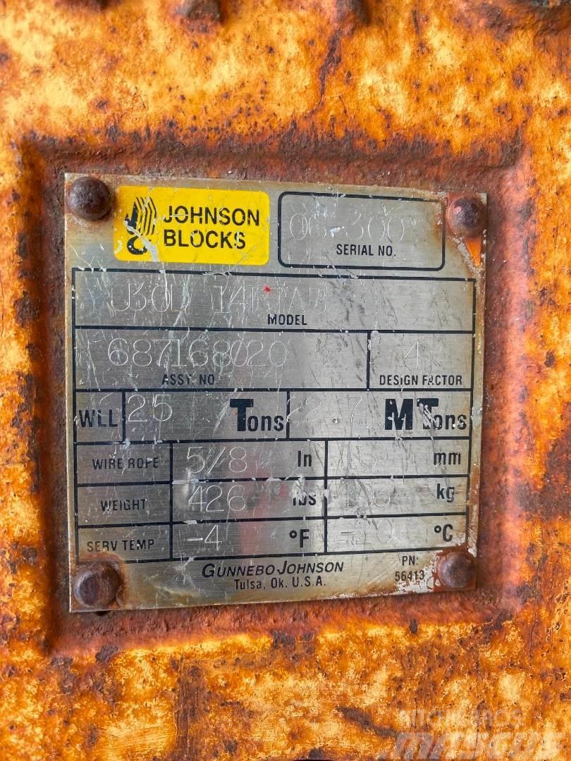 Johnson J30D 14BTAB Kranų dalys ir įranga