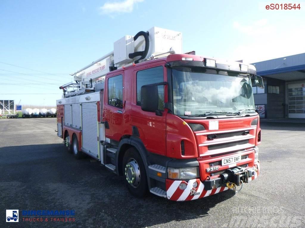 Scania P310 6x2 RHD fire truck + pump, ladder & manlift Gaisrinės