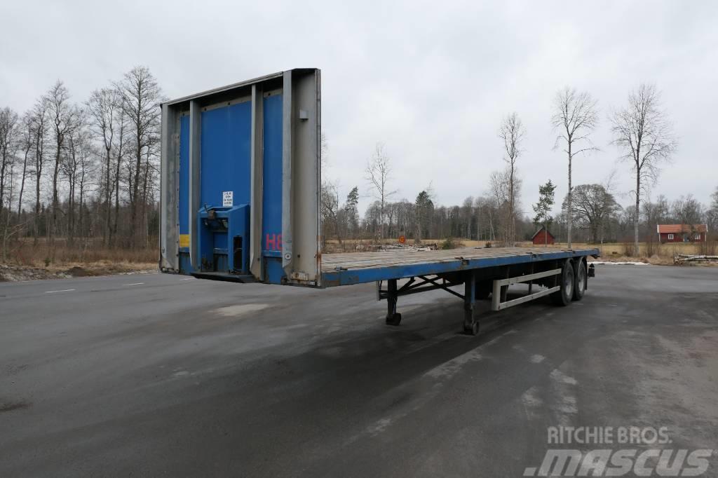 Nokab Flaktrailer Bortinių sunkvežimių priekabos su nuleidžiamais bortais