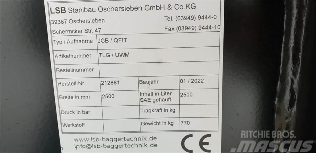  LSB Leichtgutschaufel mit JCB Q-Fit Aufnahme Frontalinių krautuvų priedai