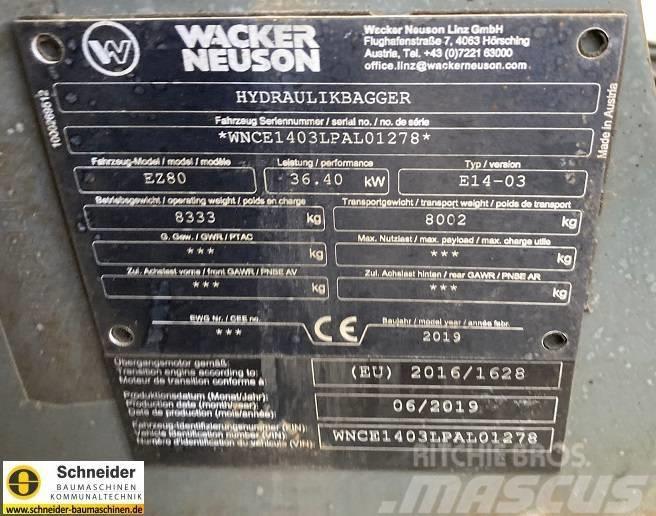 Wacker Neuson EZ 80 Vidutinės galios ekskavatoriai 7-12 t