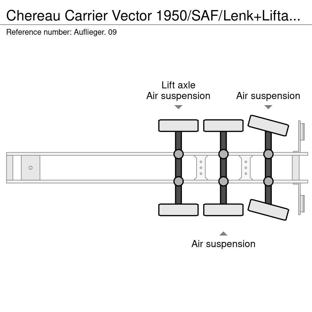 Chereau Carrier Vector 1950/SAF/Lenk+Liftachse/LBW Puspriekabės su izoterminiu kėbulu