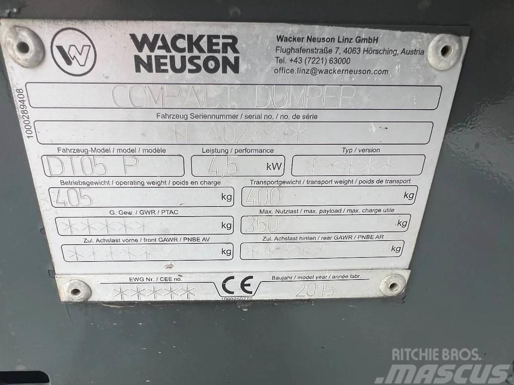 Wacker Neuson DT05P Statybiniai savivarčiai sunkvežimiai
