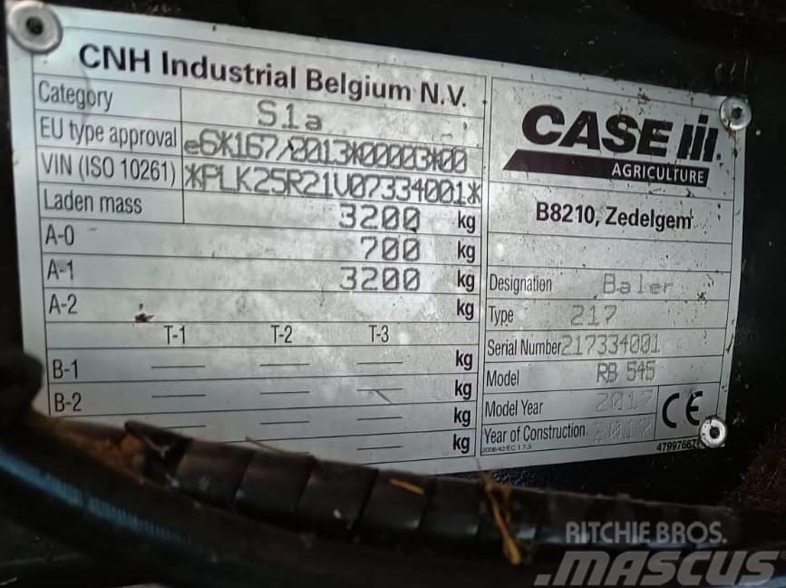 Case IH RB 545 Ritinių presai
