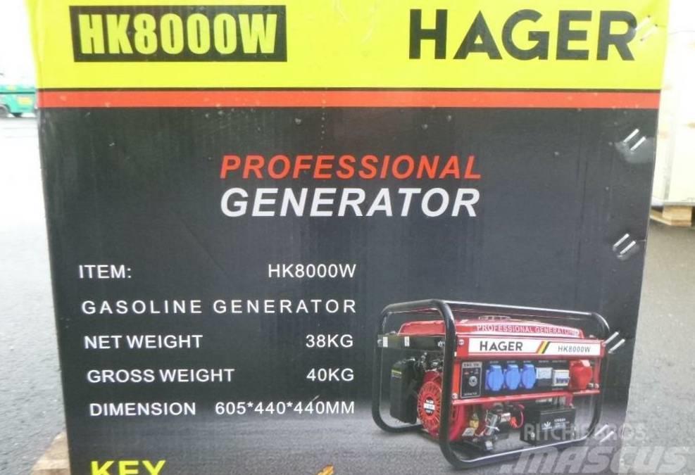  Hager HK 8000W Stromaggregat Generator Benzininiai generatoriai