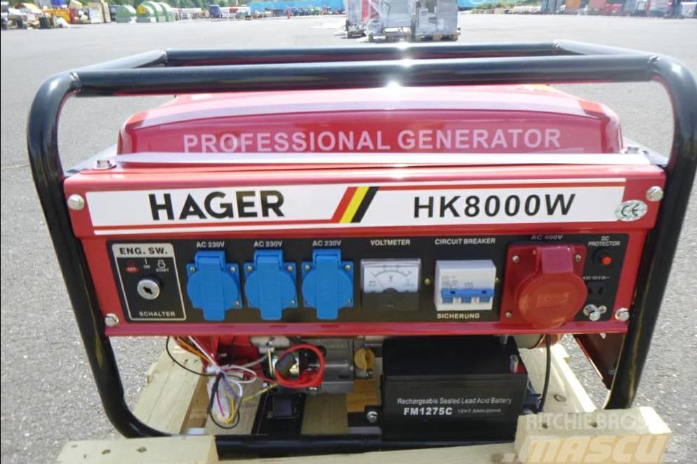  Hager HK 8000W Stromaggregat Generator Benzininiai generatoriai