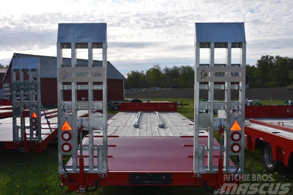 Chieftain 3-axl Maskintransportkärra traktor 24 ton Kitos puspriekabės