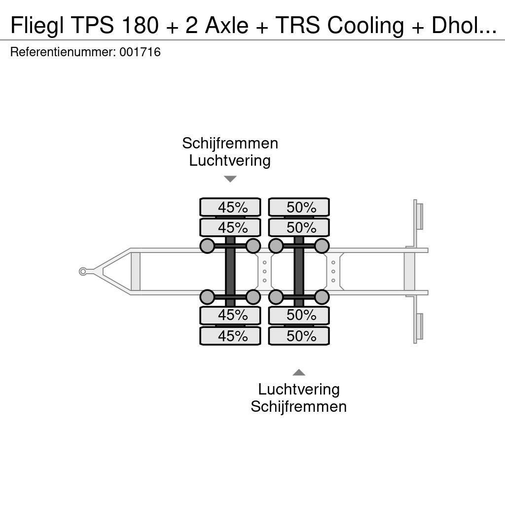Fliegl TPS 180 + 2 Axle + TRS Cooling + Dhollandia Lift Priekabos šaldytuvai