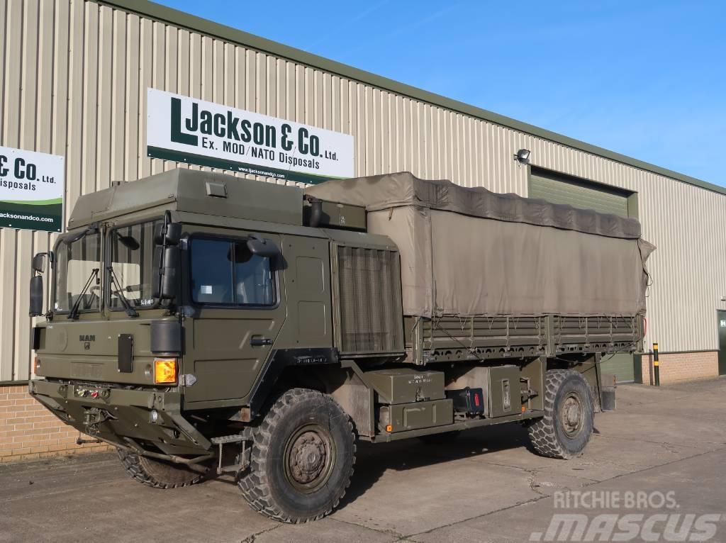 MAN HX60 18.330 4x4 Ex Army Truck Platformos/ Pakrovimas iš šono