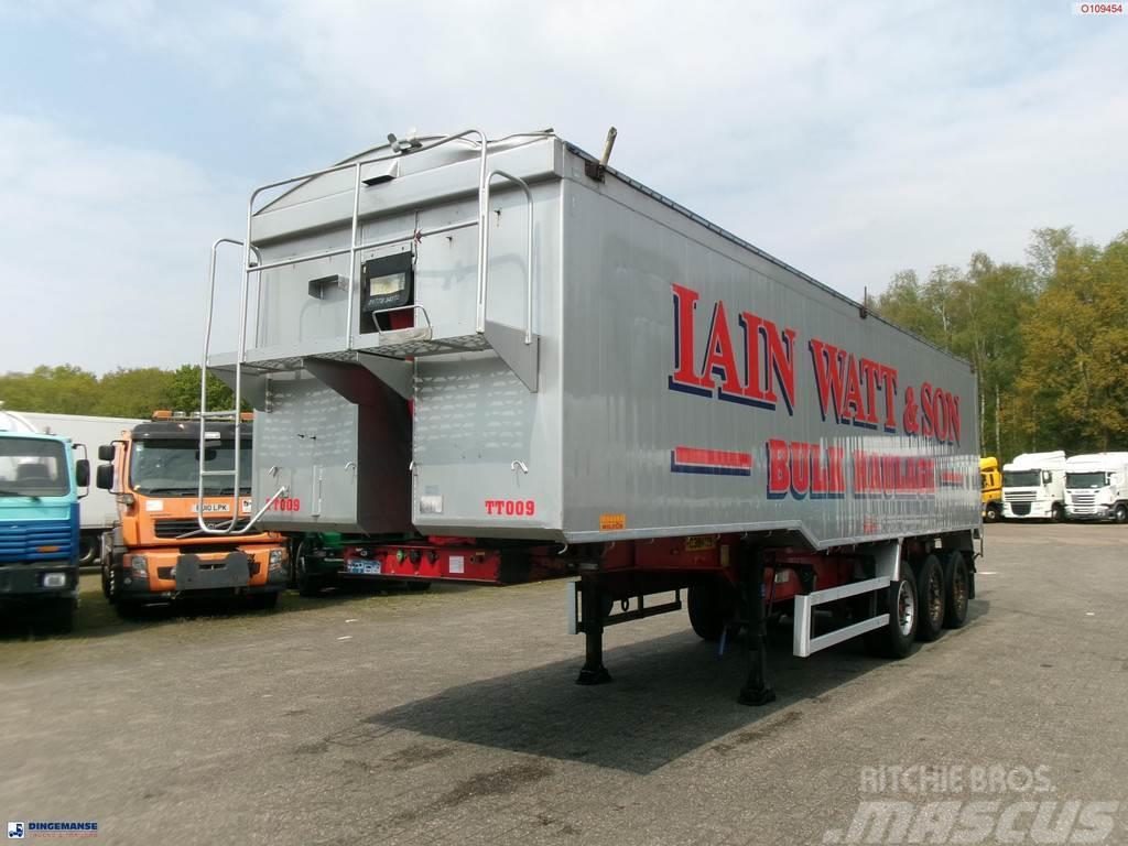 Montracon Tipper trailer alu 55 m3 + tarpaulin Savivartės puspriekabės