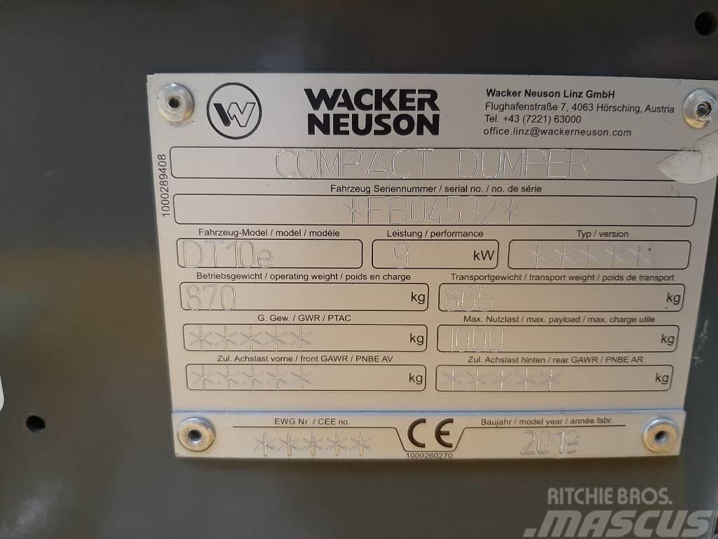 Wacker Neuson DT10e Vikšrinė savivartė technika