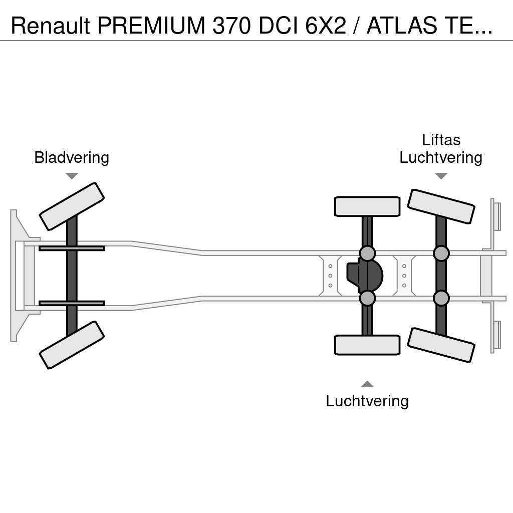 Renault PREMIUM 370 DCI 6X2 / ATLAS TEREX 240.2 E-A4 / 24 Platformos/ Pakrovimas iš šono
