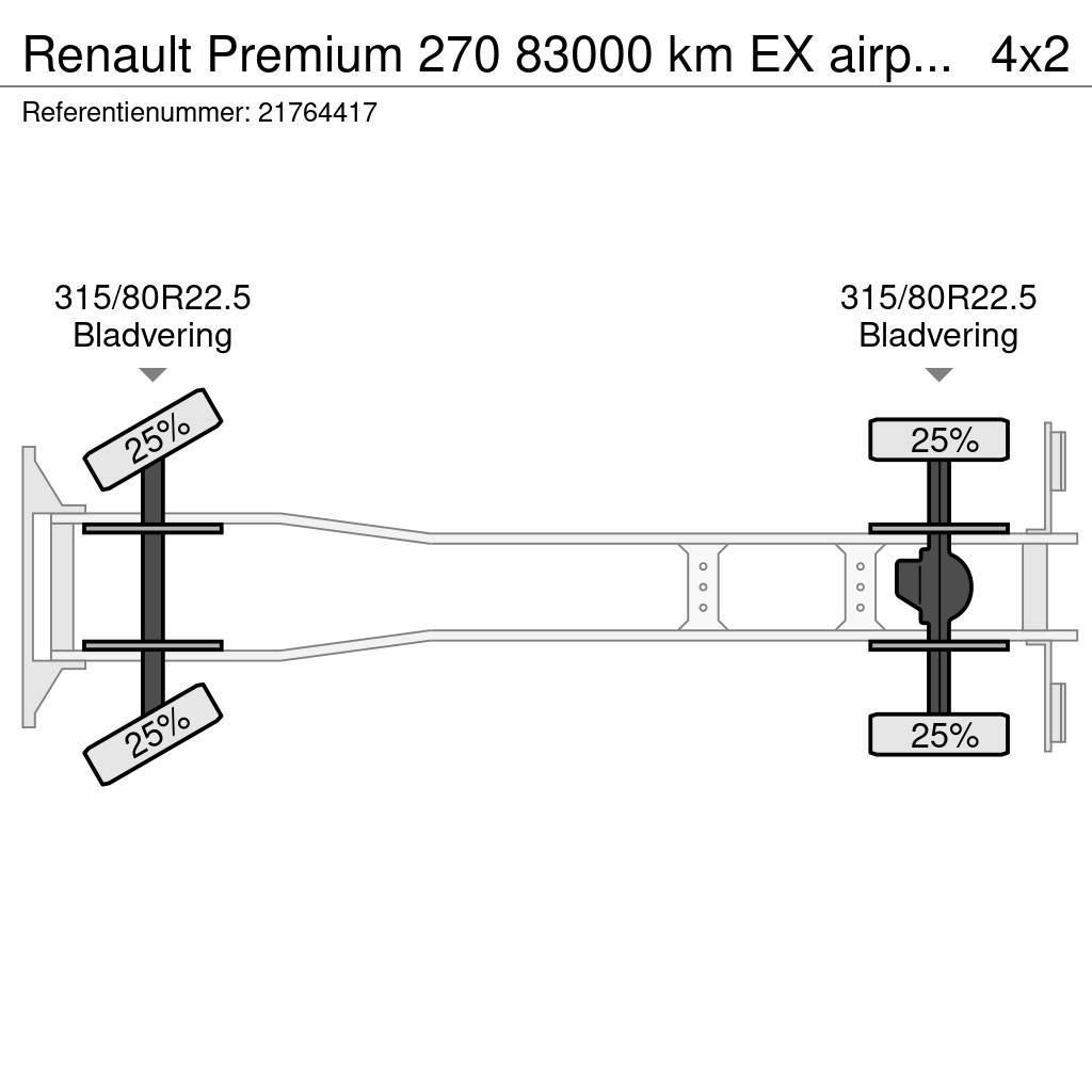 Renault Premium 270 83000 km EX airport lames steel Važiuoklė su kabina