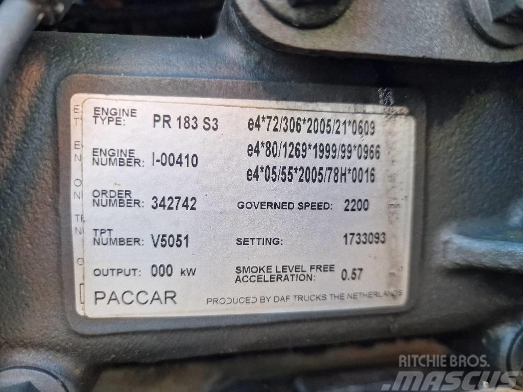 Paccar PR 183 S3 Varikliai