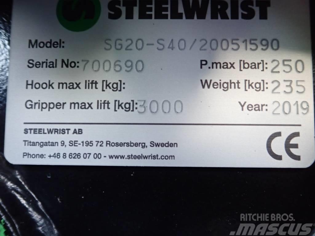 Steelwrist Sortiergreifer SG20 passend zu Volvo ECR35 Griebtuvai