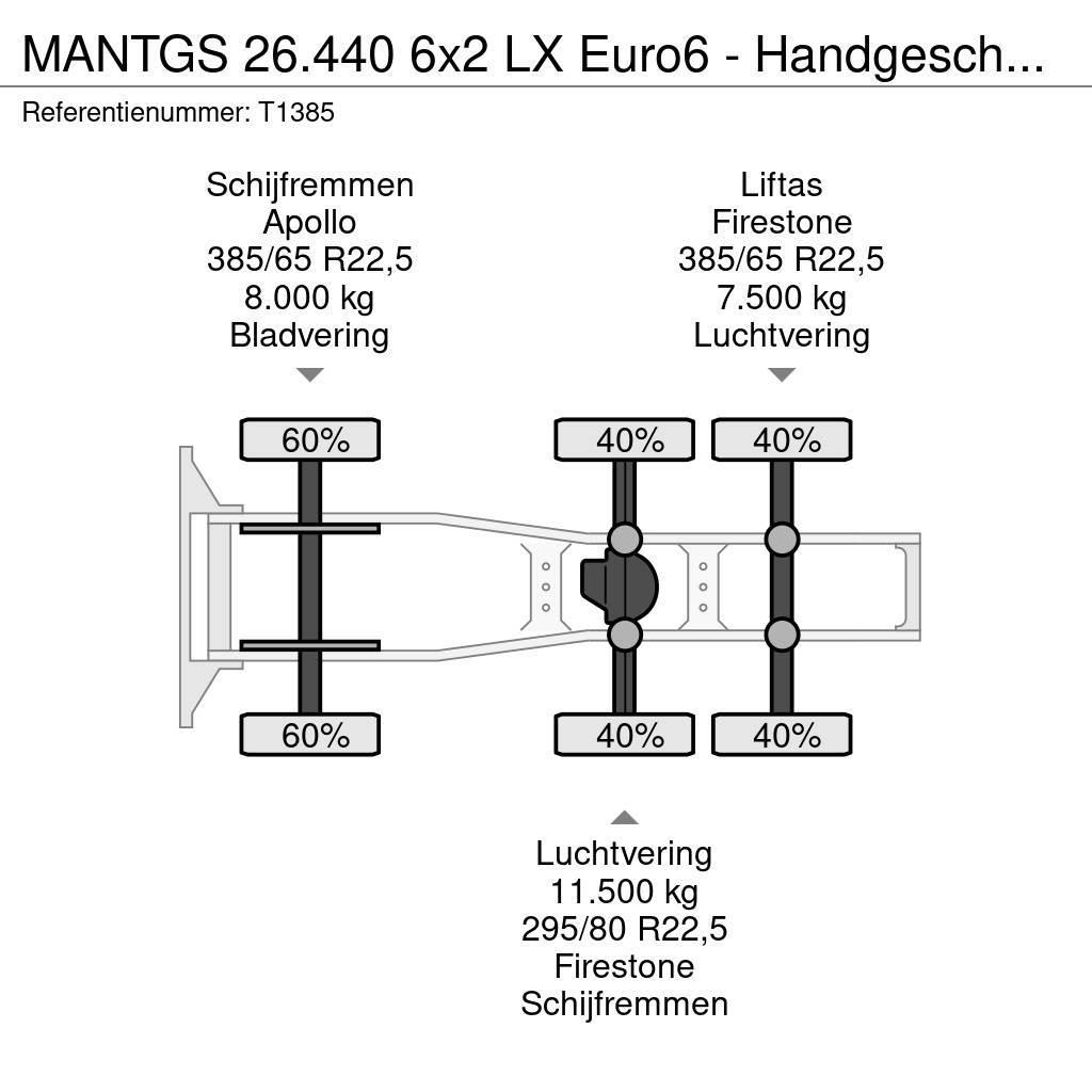 MAN TGS 26.440 6x2 LX Euro6 - Handgeschakeld - Lift-As Naudoti vilkikai