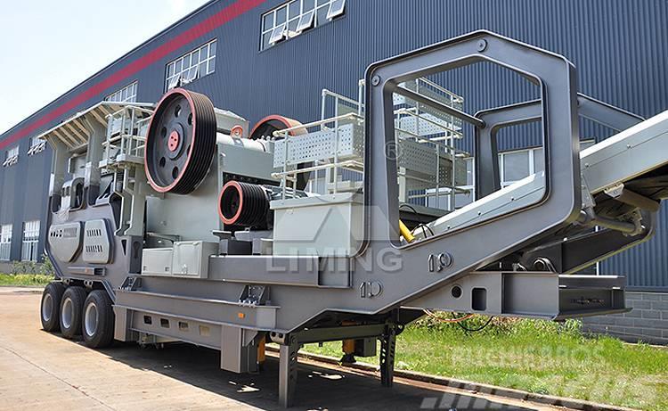 Liming PE600*900 mobile jaw crusher with diesel engine Mobilūs smulkintuvai