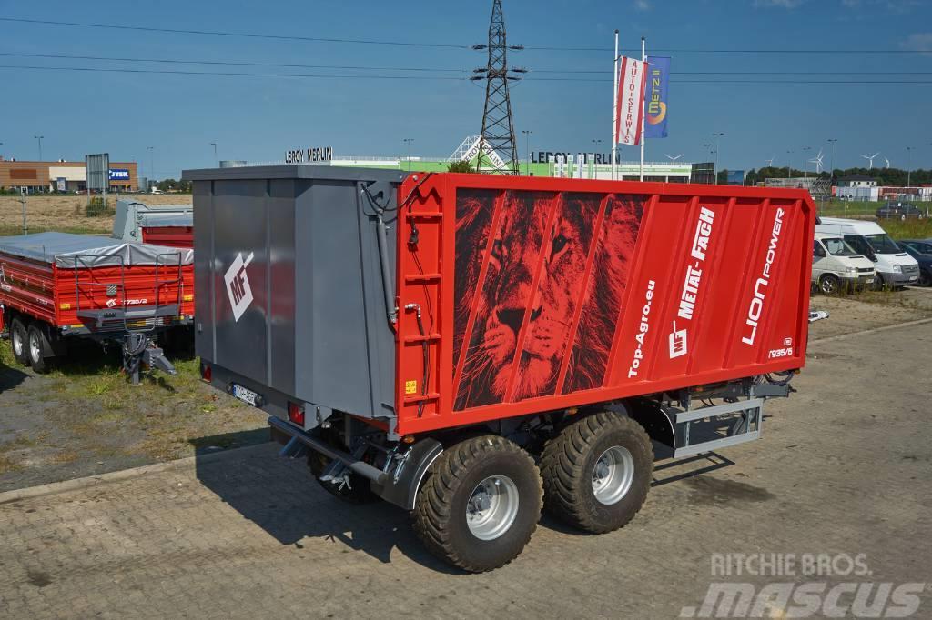 Metal-Fach T935/6 - 32m3 trailer with front sliding wall Bendrosios paskirties priekabos