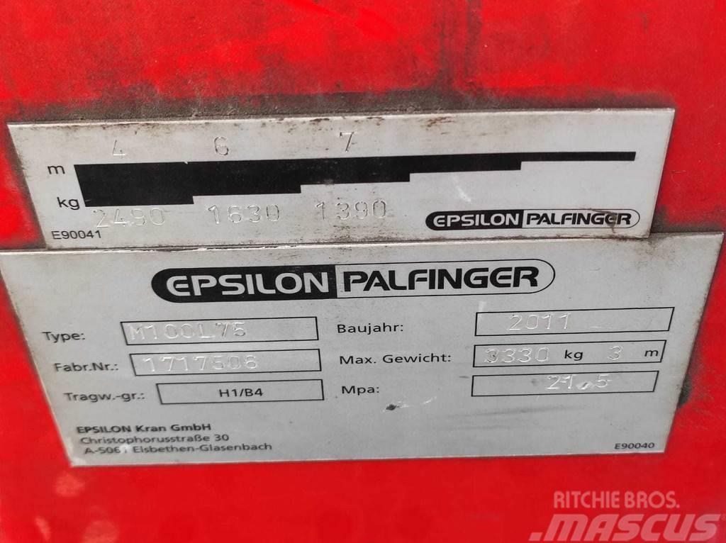 Palfinger EPSILON M100L75 Keltuvai-krautuvai