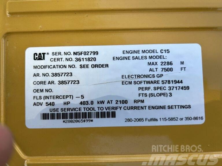 CAT C15 - Unused - 540 HP - Arr. 385-7723 Varikliai