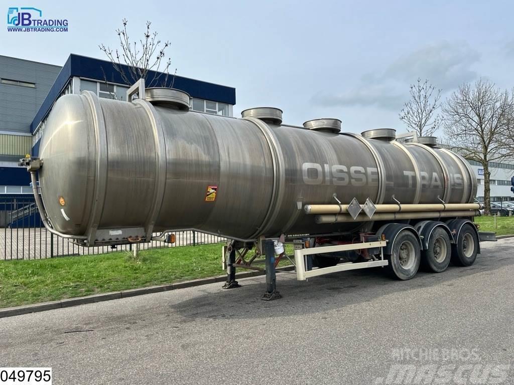 Magyar Chemie 37500 Liter RVS Tank, 1 Compartment Cisternos puspriekabės