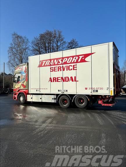 Scania R580LB6x2HLB, 2016 17pl Ekeri Skap med varme/sideå Sunkvežimiai su dengtu kėbulu