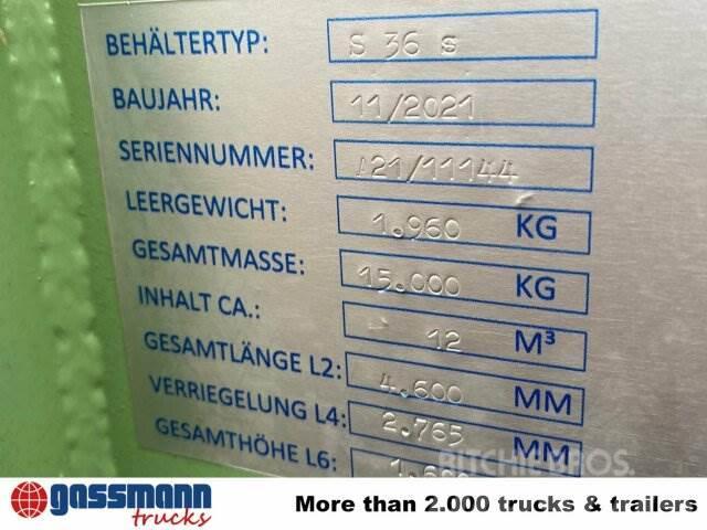 Andere Abrollcontainer S36s ca. 12m³ Specialūs konteineriai