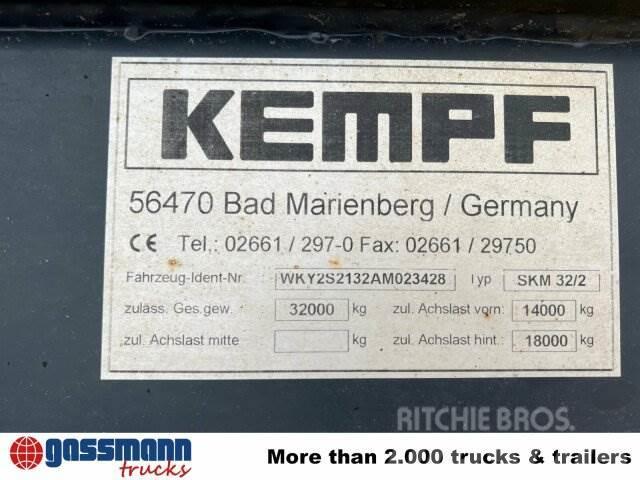 Kempf SKM 32/2 Stahlmulde ca. 23m³, Liftachse, Savivartės puspriekabės