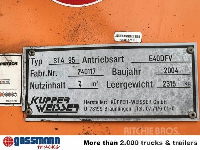 Küpper-Weisser STA 95 Salzstreuer auf Abrollrahmen, ca. 4m³ Kiti naudoti traktorių priedai