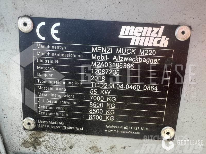 Menzi Muck M220 Specialūs ekskavatoriai