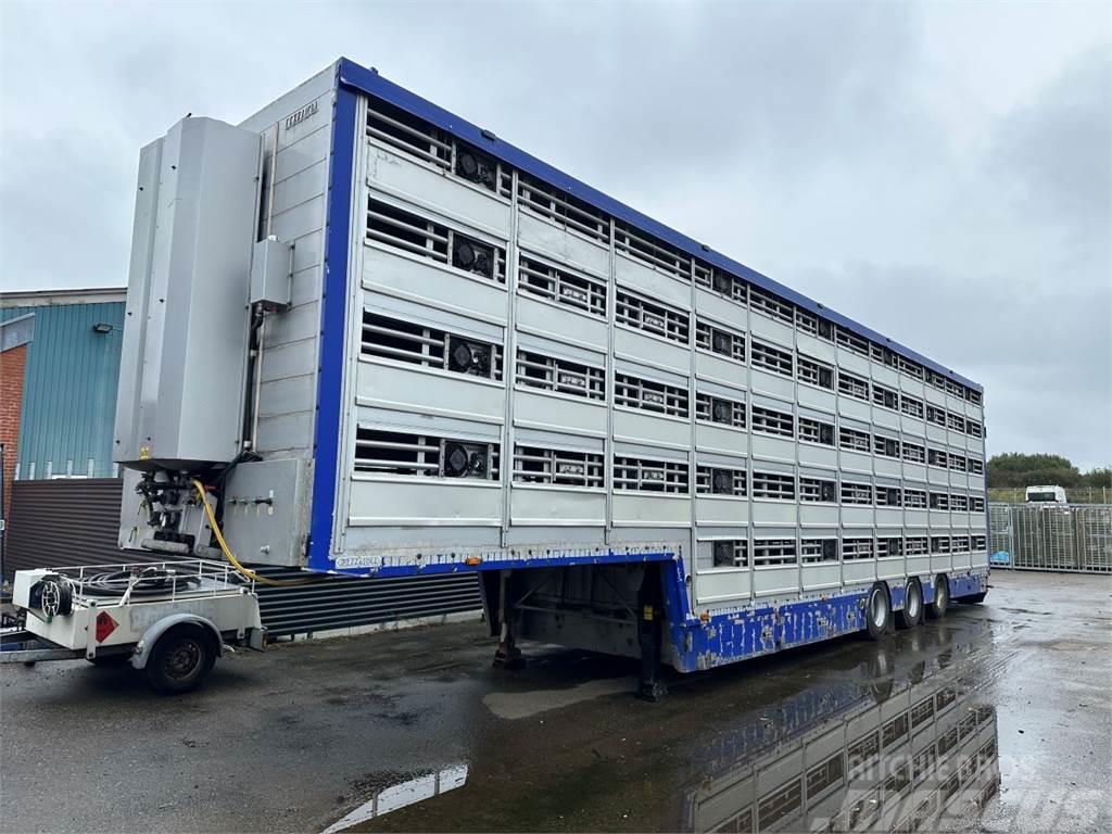 Pezzaioli 5-stock Grise trailer 5-stock Puspriekabės gyvuliams