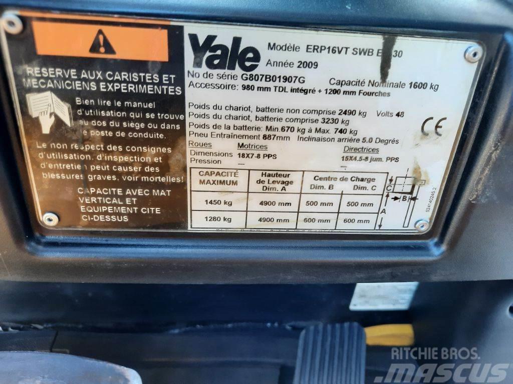 Yale ERP 16 VT Batterie NEU Elektriniai šakiniai krautuvai
