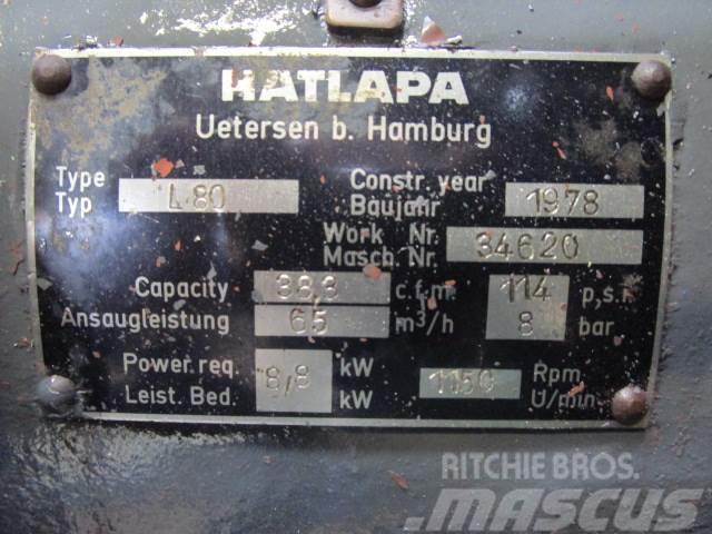 Hatlapa luftkompressor Type L80 Kompresoriai
