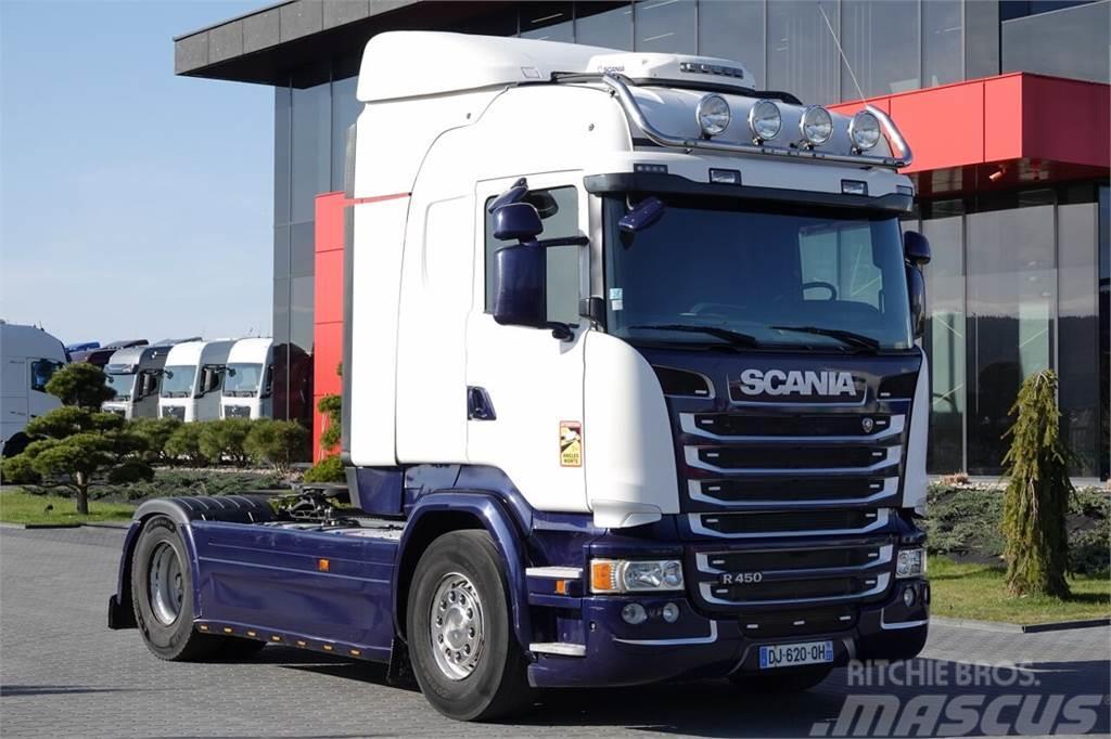 Scania R 450 / RETARDER / I-PARK COOL / EURO 6 / SPROWADZ Naudoti vilkikai