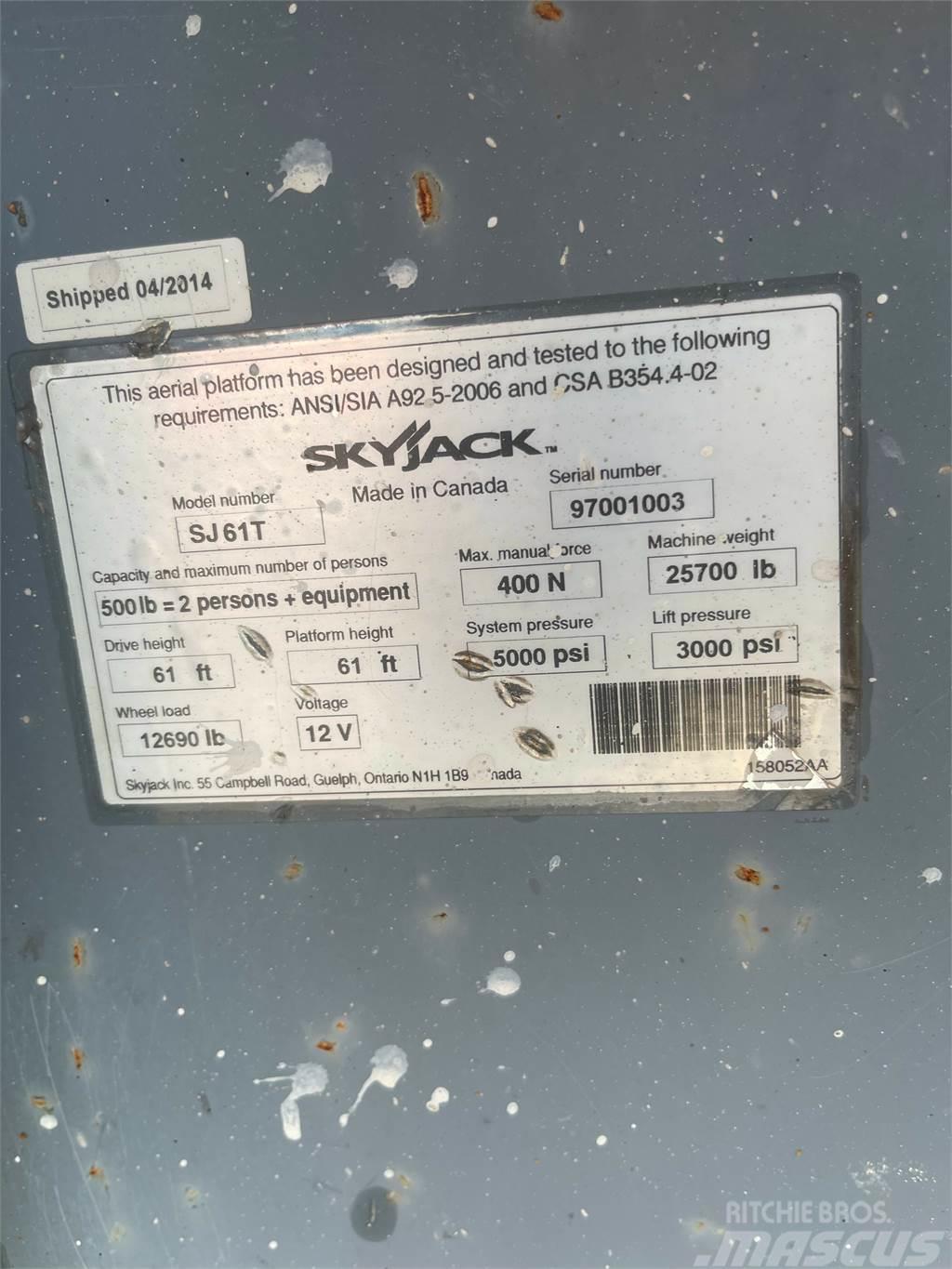 SkyJack SJ61T Sijos ir savivarčiai