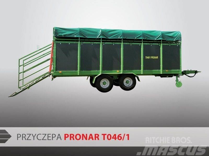 Pronar Viehtransportanhänger T046/1 (8t) mit Druckluftbre Kitos priekabos