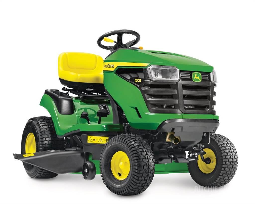 John Deere X107 Naudoti kompaktiški traktoriai