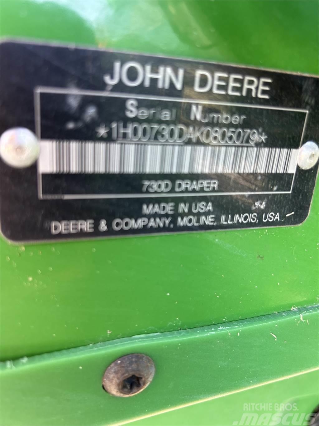 John Deere 730D Derliaus nuėmimo kombainų priedai