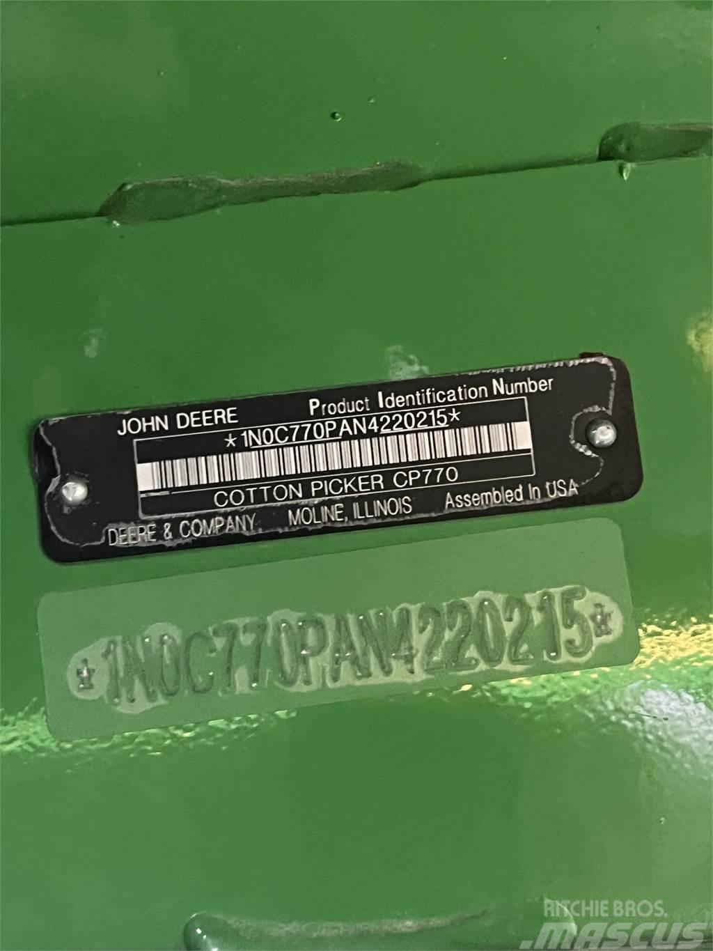 John Deere CP770 Kiti derliaus nuėmimo įrengimai