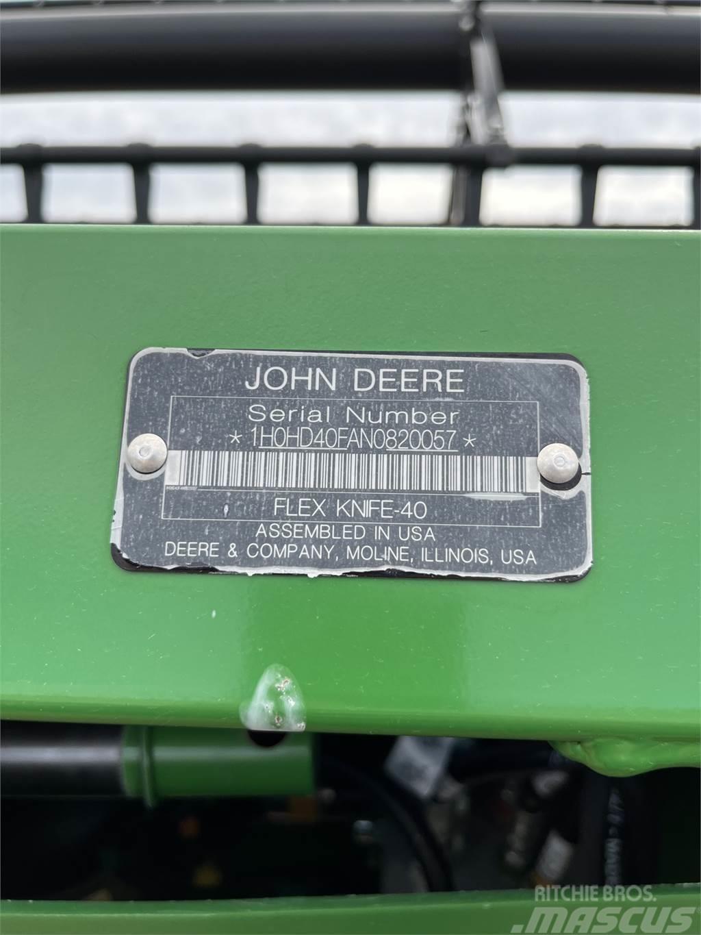 John Deere HD40F Derliaus nuėmimo kombainų priedai