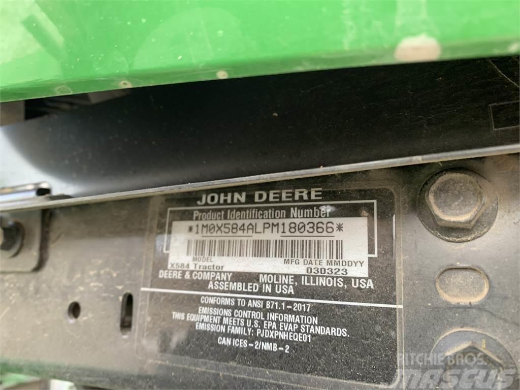 John Deere X584 Naudoti kompaktiški traktoriai