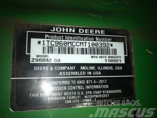 John Deere Z960M Žoliapjovės su lankstiniu vairavimo mechanizmu