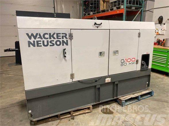 Wacker Neuson G100 80kW Skid Mount Generator Kiti generatoriai