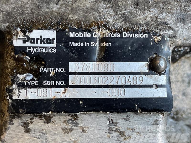 Parker PARKER HYDRAULIC PUMP 3781080 Hidraulikos įrenginiai