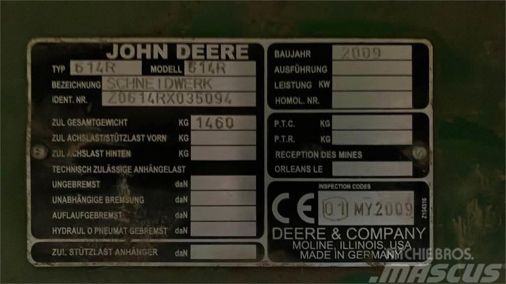 John Deere 614R Derliaus nuėmimo kombainų priedai