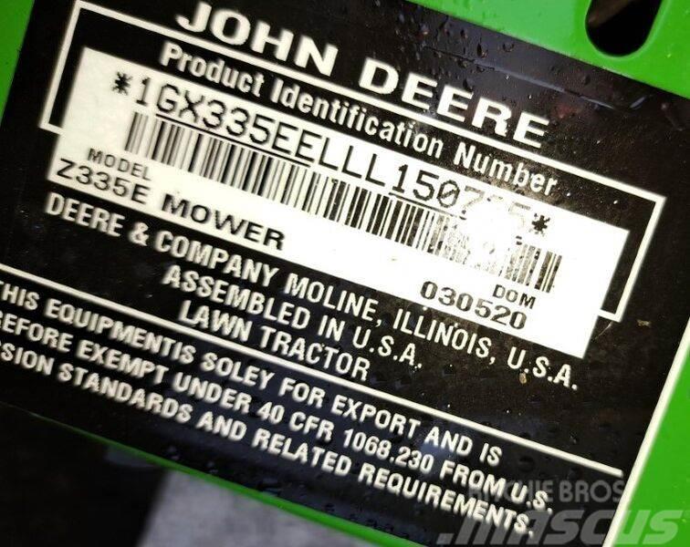 John Deere Z 335 E Kiti naudoti aplinkos tvarkymo įrengimai