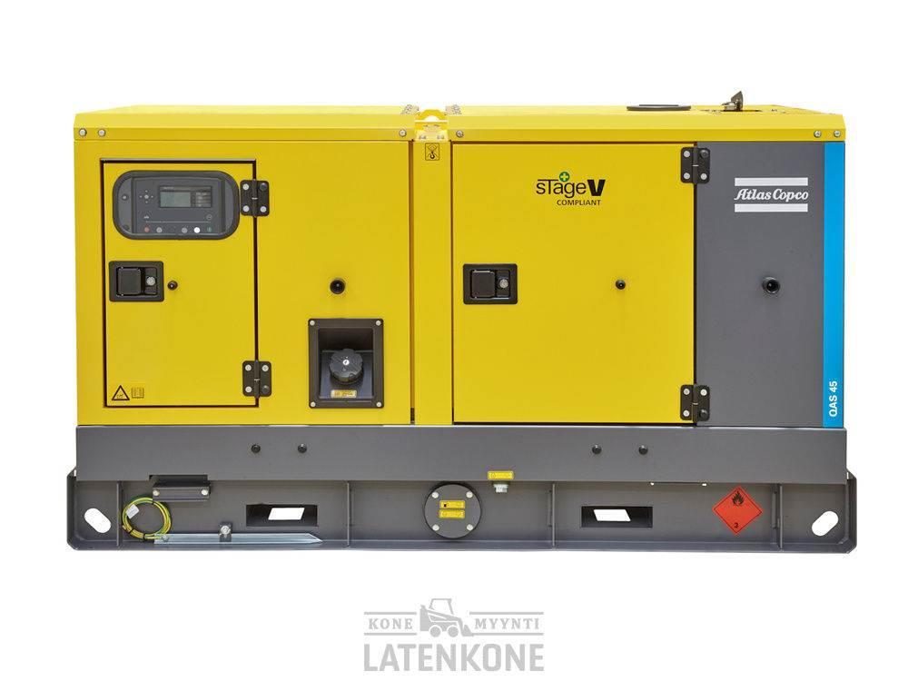 Atlas Copco QAS 45 50 Hz Generaattori StageV Box Dyzeliniai generatoriai