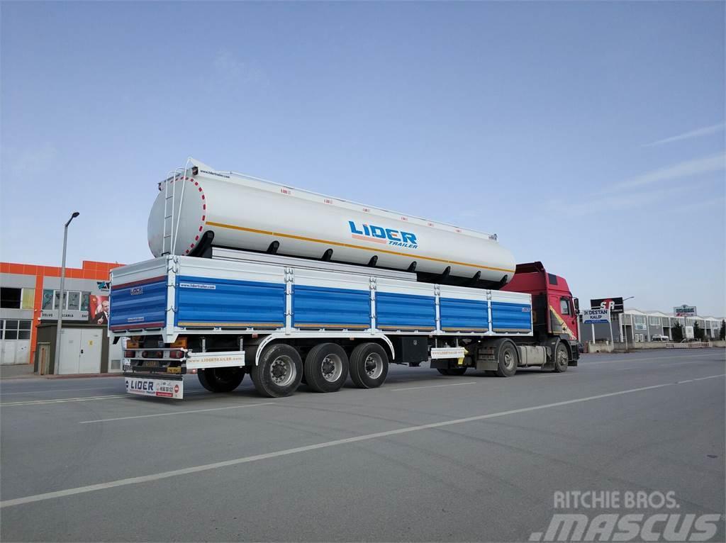 Lider 2021 Model NEW trailer Manufacturer Company READY Bortinių sunkvežimių priekabos su nuleidžiamais bortais