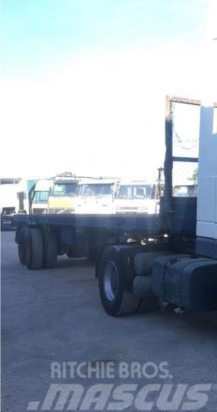 Fruehauf 2 Axles 50 TON Bortinių sunkvežimių priekabos su nuleidžiamais bortais